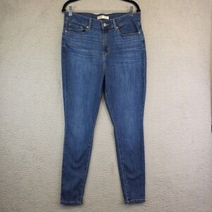 Levis Jeans 16M High Rise Skinny Curvy‎ Medium Wash Stretch Denim Sculpting